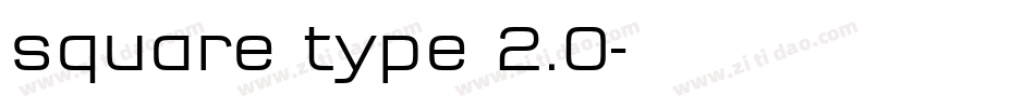 square type 2.0字体转换